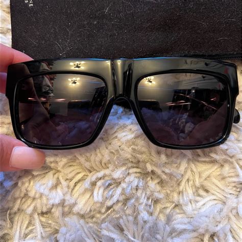 CELINE Polarized ZZ Top Sunglasses CL 41756 Black.